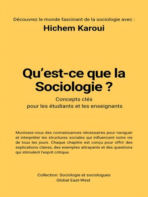 cover image of Qu'est-ce que la sociologie ?